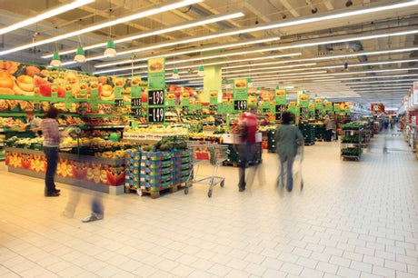 LED Lysrör T8 används i matbutik. Bilden är exempel på var LED-Lysrör T8 kan användas.