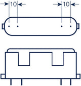  Kompaktlysrör PL-F 4-stift 2G10