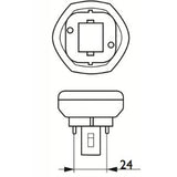 Kompaktlysrör PL-T 2-stift GX24d